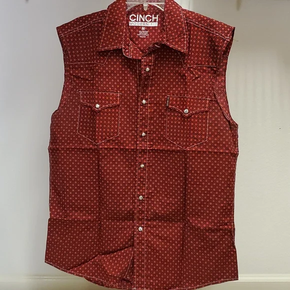 DONATION - Cinch | Sleeveless Button-Down | Large - Picture 1 of 3